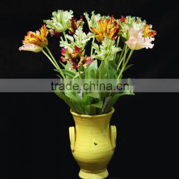 New arrival single fabric artificical silk tulip flower/fake flowers that look real