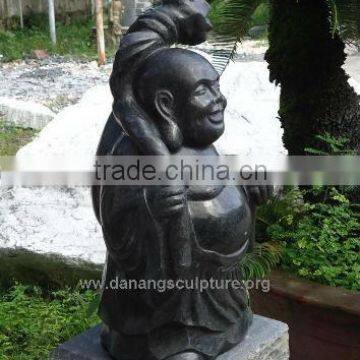 Granite Standing Happy Buddha Stone Sculpture