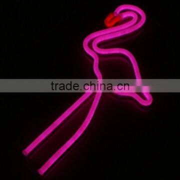 Pink Color Flamingo Decorative Neon Sign photo-3