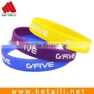 Silicone Rubber Sport Wristband Cuff Bracelet Wrist Band