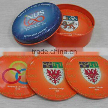 Tinplate Cup Mats/slate Cork Coasters/ Cup CoasterCJ057