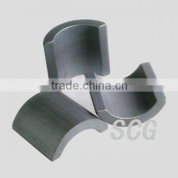 Arc motor magnet ferrite magnet