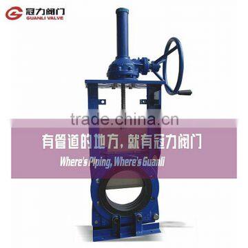 Bevel Gear Slurry Knife Gate Valve photo-3
