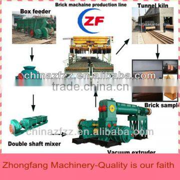 China supplier large capacity JKR60 series vacuum press clay brick machinery line