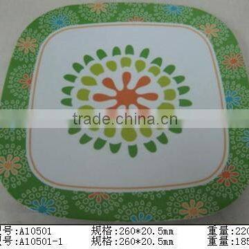 Melamine high quality unique shape dinner plate