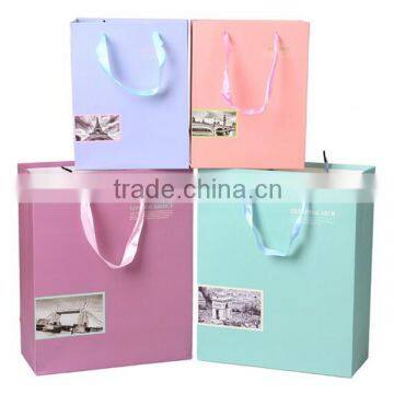 Romantic Color Anniversary Paper Bag For Gift