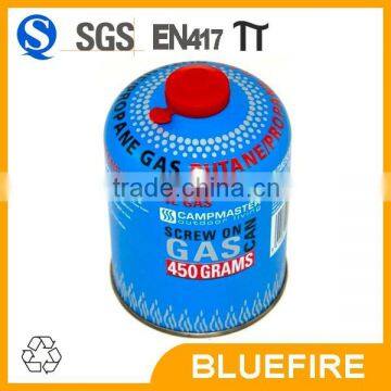 butan propane gas cartridge canister in screw type