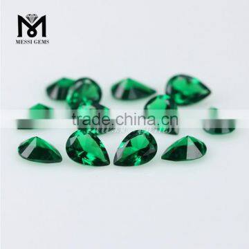 Good Quality Pear Cut 5x7 Green Nano Gems