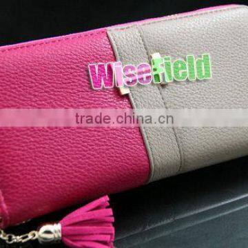 Women Fringe Purse Wrist Clutch Lady Wallet PU Leather Card Slot Bag photo-2