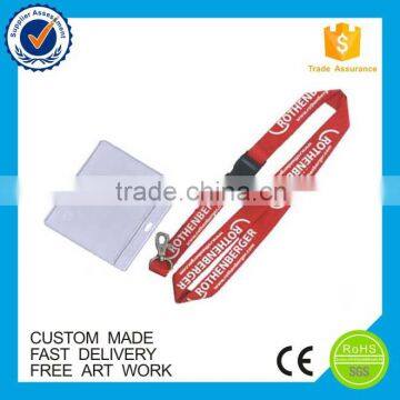 Eco-friendly polyester promotional gift ID card holder custom lanyards