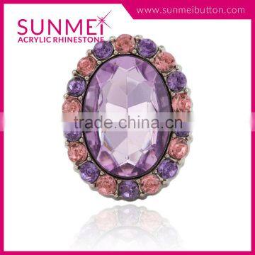 Fashion Style Light Purple Rhinestone Jewelry Embellishments photo-5