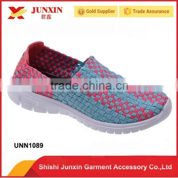 2016 Ladies Wedge Woven Elastic Shoes It