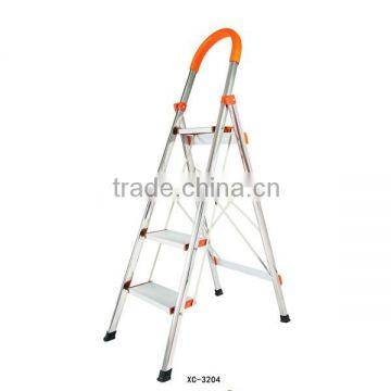 4 steps safety stainless steel ladder/ step ladder XC-3204