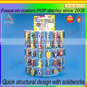 Round Shape Steel Wire Hooks Display Stand Display Rack
