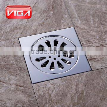 Chrome Plated 150*150mm Floor Drainer Square Drainer