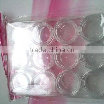 3g 5g Cosmetic Cream Jar 12pcs Sets Travel Kit Cream Jar Nail Bottles, Small Round Bottles