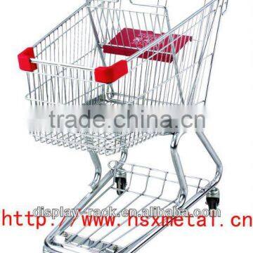 metal supermarket European style shopping cart trolley HSX-SC0039