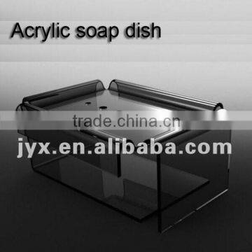 Unique design tabletop custom acrylic soap dish, acrylic soap dish for hotel or home wholesale
