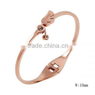 SRB0197 Most Popular Products Gold Plated Love Angel Wing Girlfriend Bangle