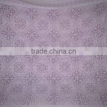 AN HAND MADE BEDCOVER INDIAN RAJSTHANI HAND WORK ON COTTON