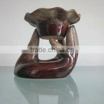 hand ceramic oil burner