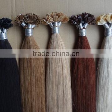 Cheap Wholesale 100% European Double Drawn Keratin Tipped Human Hair Flat Tip Hair Extensions