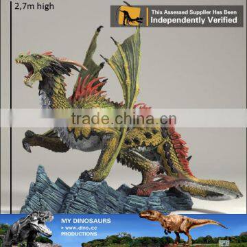 MY Dino-C040 Theme park high simulation resin dragon statues