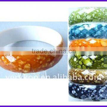 Fashion Printed Plastic Bangles(FCH-10647)