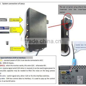 Car Video Interface for Lexus