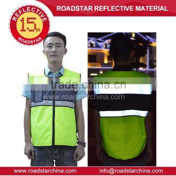 Reflective High Visibility Safety Motorcycle Vest photo-5