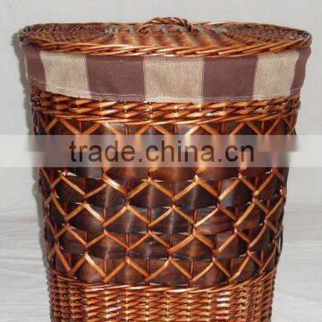 new style of willow laundry basket