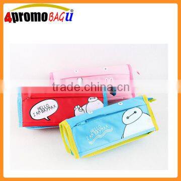 BSCI factory price cheap double zipper pencil bag pouch bags