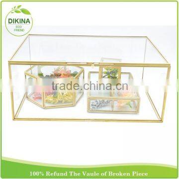 gold container baby ; women's shoes ; health food; jewelry ; wholesale glass transparent boxes for storage clothing