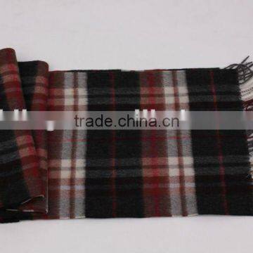 checked Cashmere Scarf scarfs/mufflers