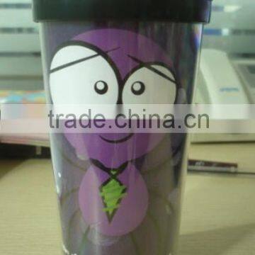 Hot Selling! Double Wall Coffee Mug&Plastic Promotion Gift travel tumbler