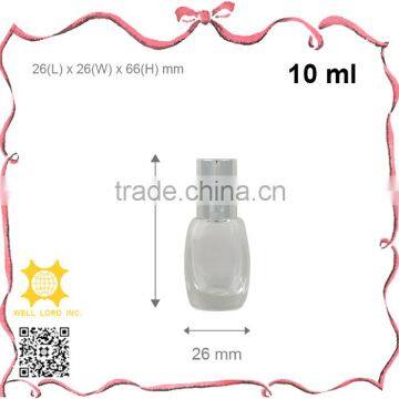 Travel use screw on cap skin care 10ml glass bottle