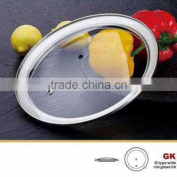 Hot sale G type anti-splash tempered glass cover for cookware