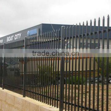 Factory directly sale black tubular steel fence