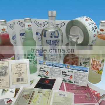 Cheap price fancy pet trademark sticker on bottle self-adhesive stickers and labels