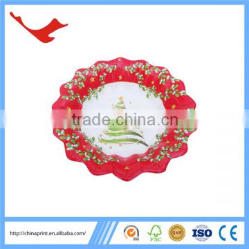 005 customer printed disposable party paper plate sizes china supplier