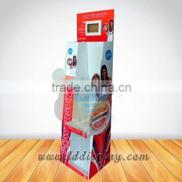 Various style custom cardboard floor display with advertising display