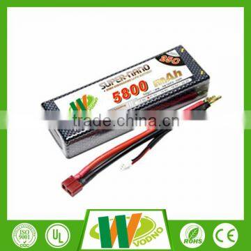 11.1V 5800mah 25C RC lipo battery battery pack for RC car