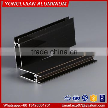 Black anodized aluminum extrusion profiles for wardrobe door