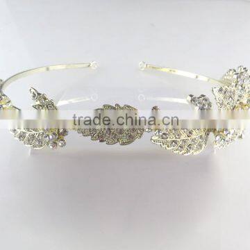 Elegant Fashion Flower Leaf Tiara photo-2