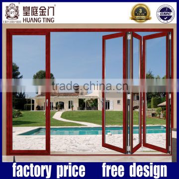 Durable quality accordion patio doors entrance fold glass door