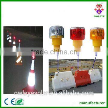 6 Pcs LED Strob Warning Signal Lamp/Barrier Solar Energy Blinker Light photo-5