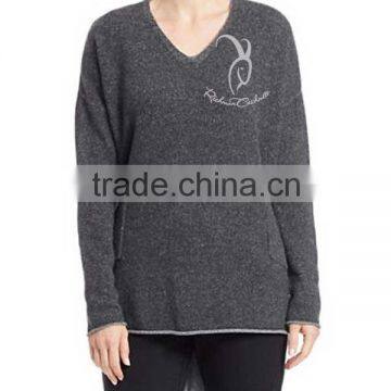 Fashion Sweater Design Pure Cashmere Knit Sweater