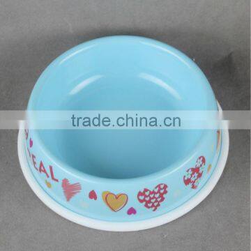 melamine pet dish in blue color