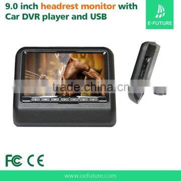 9" inch car headrest monitor lcd usb Headrest DVD Player