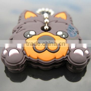 2013 new promotional Cute 3d soft pvc rubber keychain